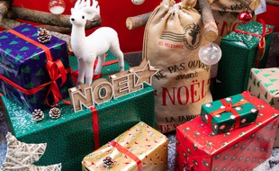 Illustration Noel, cadeaux de Noel, sapin de Noel. Paris, FRANCE-08/11/2019//04MEIGNEUX_meigneuxB002/1911080941/Credit:ROMUALD MEIGNEUX/SIPA/1911080949