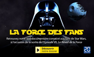 Ecran d'accueil de la 21e Minute consacrée aux fans de «Star Wars»