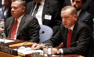 Recep Tayyib Erdogan, le président turc, le 24 septembre 2014, aux Nations Unies, à New York.