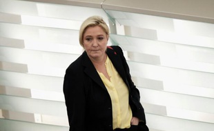 Marine Le Pen à son arrivée le 15 décembre au parlement européen à Strasbourg