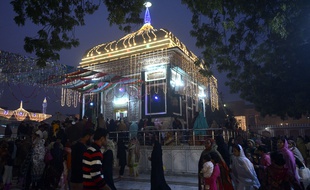 Illustration d'un temple soufi au Pakistan.
