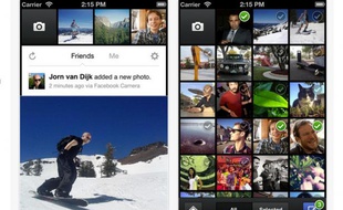 Capture d'écran de Facebook Camera sur l'Apple Store.