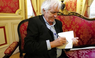 Henning Mankell, écriain de polar suédois, à Lyon, le 28 mars 2013.