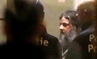 Le pédophile belge, Marc Dutroux, le 4 février 2013 au palais de justice de Bruxelles (Belgique).