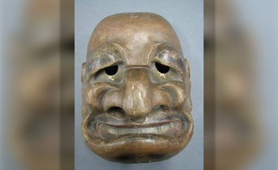 Le masque japonais, sosie de Jacques Chirac, sera visible gratuitement toute la semaine au musée Georges-Labit de Toulouse.