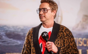 Robert Downey Jr à la conférence de presse à Berline le 20 janvier 2020