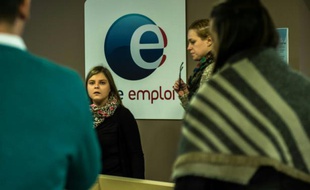 Une agence de Pole Emploi le 16 décembre 2015 à Lille, dans le nord de la France