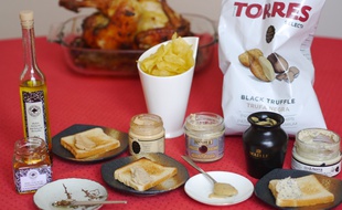 Sept produits avec de la truffe dedan
