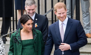Meghan Markle et le prince Harry à Londres.