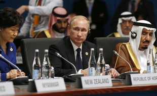 Vladimir Poutine lors du G20 le 15 novembre 2014 à Brisbane