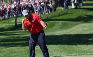 L'Américain Patrick Reed lors de la Ryder Cup
