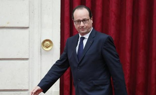 Le président François Hollande à Paris le 15 juillet 2014