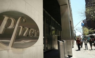 Le siège de Pfizer à Manhattan le 5 mai 2014