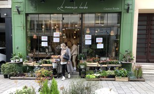 Des réductions pour les derniers jours d'ouverture chez le fleuriste La mauvaise herbe, rue Budapest à Nantes.