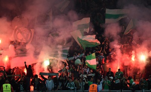Les supporters de l'AS Saint-Etienne, le 5 novembre 2015, en Ligue Europa.
