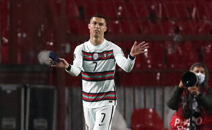 Cristiano Ronaldo, contre la Serbie