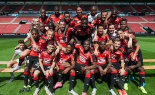 Paul-Georges Ntep (au centre), l'ambianceur n°1 du Stade Rennais.