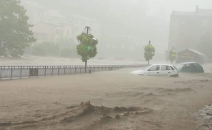 Le Gard a été touché par de violentes inondations, notamment à Valleraugue.