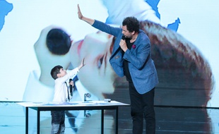 Malik avec Eric Antoine.