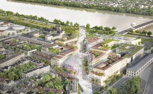 Le projet de Rue Bordelaise, est un méridien de 600 m de long, qui relierait la gare de Bordeaux aux quais de la Garonne.
