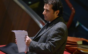 Francesco Schettino, l'ancien commandant du Costa Concordia, lors de son procès le 11 février 2015 à Grosseto
