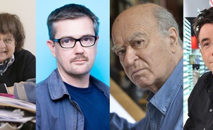 Les dessinateurs Cabu, Charb, Wolinski et Tignous.