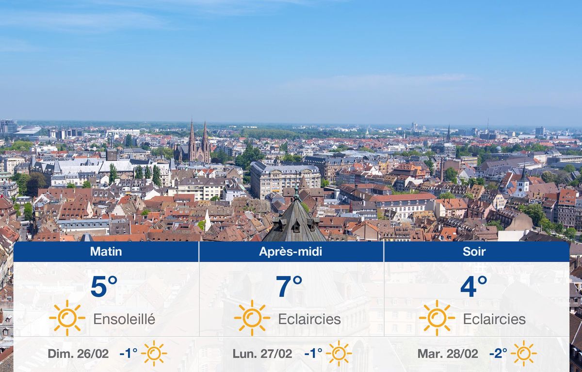 Météo Strasbourg: Prévisions du samedi 25 février 2023