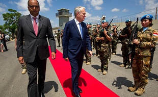 Le chef de la diplomatie française Jean-Marc Ayrault au Liban, le 11 juillet 2016.