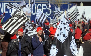 Des Bonnets rouges se retrouvent à Morlaix le 8 mars 2014