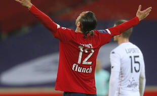 Yusuf Yazici célèbre son premier but face à Lorient