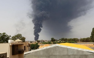 Incendie d'un dépôt pétrolier en Libye, en juillet 2014