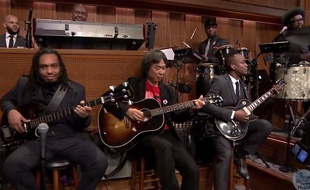 Shigeru Miyamoto et The Roots sur le plateau du «Tonight Show».