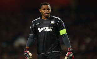 Steve Mandanda, le gardien international de l'OM.