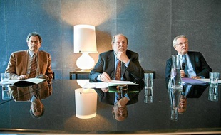 De gauche à droite, Thierry Fouquet, Dominique Ducassou et Gérard Lion, dirigenats de l'Opéra national de Bordeaux