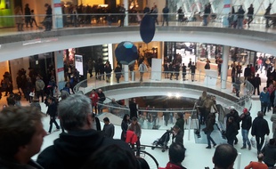 Le centre commercial Beaugrenelle ce dimanche 18 octobre