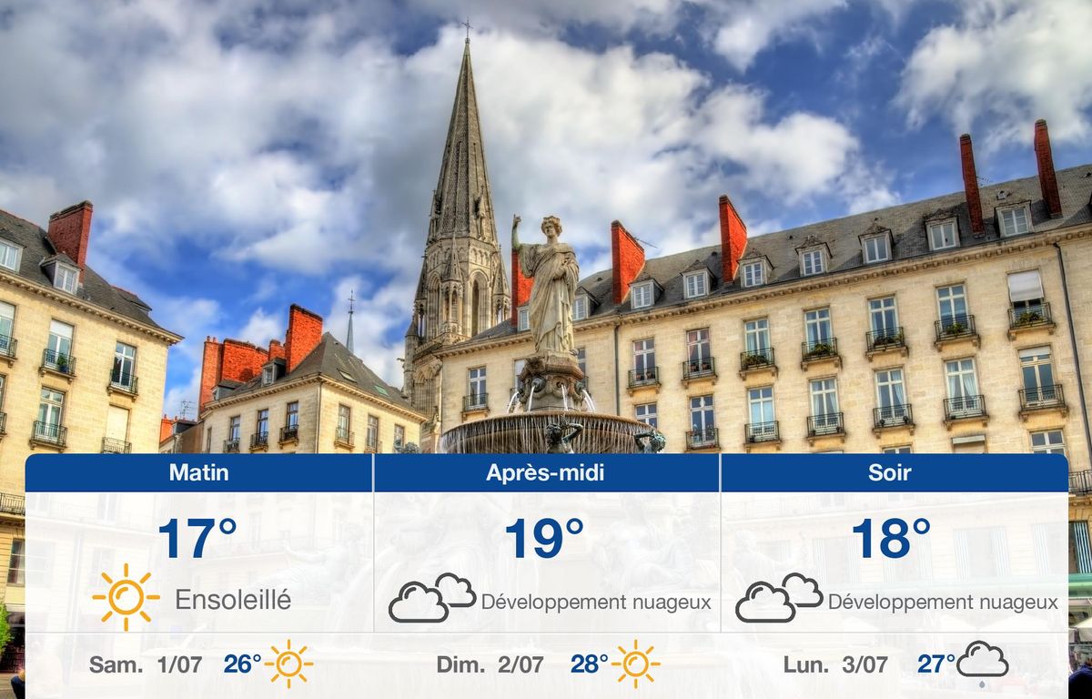 Météo Nantes: prévisions du vendredi 30 juin 2023