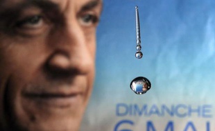 Nicolas Sarkozy est arrivé samedi en fin de journée à son quartier général à Paris pour remercier son équipe de campagne.