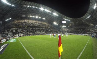 Vue du stade Vélodrome de Marseille, le 7 janvier 2015