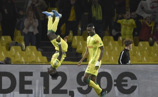 Moses Simon lors de la rencontre FC Nantes OGC Nice le 5 octobre 2019