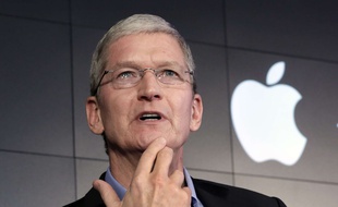 Tim Cook, le patron d'Apple, en avril 2015.