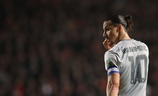 Zlatan Ibrahimovic de retour avec Manchester United après sa grave blessure au genou, le 20 décembre 2017.