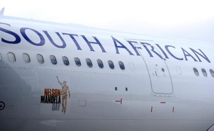 Un avion de la South African Airways le 4 juillet 2011 à Johannesburg