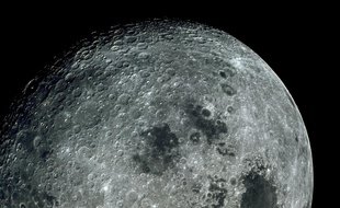 La Lune photographiée par les astronautes d'Apollo 17.