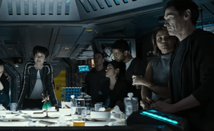 Les membres de l'équipage du vaisseau spatial Covenant, dans le film Alien.