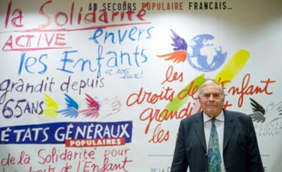 Le président du Secours Populaire, Julien Lauprêtre, le 28 août 2009 à Paris
