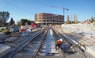 Le futur terminus de la ligne 2 du tramway de Nice