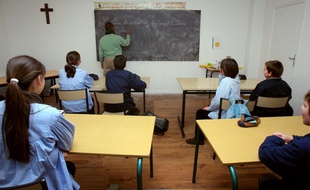 Des élèves de sixième du collège catholique Jean Bosco à Rambouillet.