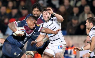 Patrick Toetu, le pilier droit de l'UBB, le 29 décembre 2013 contre Brive.
