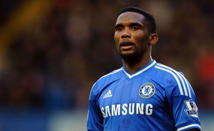 Samuel Eto'o, le 26 janvier 2014 à Londres