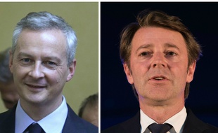 Collage Bruno Le Maire et François Baroin, élus Les Républicains.